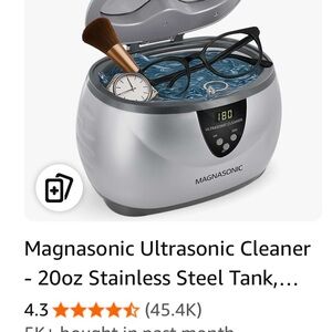 Silver Ultrasonic Cleaner Brand New